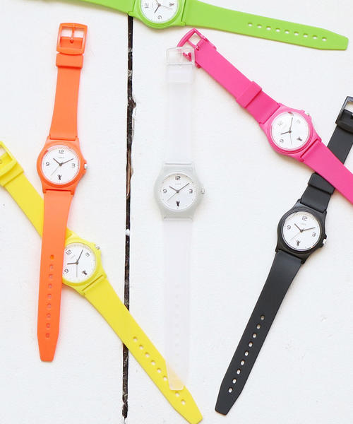 coen（コーエン）の「coenオリジナルカラーウォッチ(ユニセックス)（アナログ腕時計・メンズ・ホワイト/ライム/ピンク/イエロー/オレンジ/ブラック・FREE）」の2枚目の写真