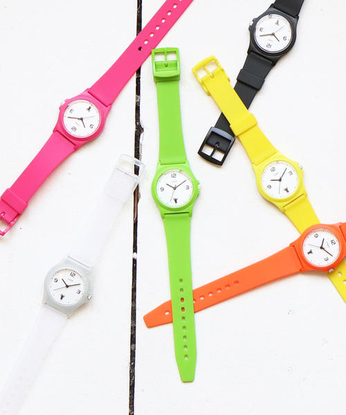 coen（コーエン）の「coenオリジナルカラーウォッチ(ユニセックス)（アナログ腕時計・メンズ・ホワイト/ライム/ピンク/イエロー/オレンジ/ブラック・FREE）」の4枚目の写真