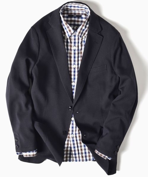 SHIPS(シップス)の「SC: ドライ ストレッチ セットアップ ジャケット□(テーラードジャケット・メンズ・グレー/ネイビー・SMALL/MEDIUM/LARGE/X-LARGE)」の2枚目の写真