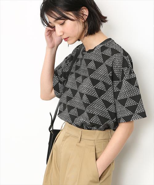 ADAM ET ROPE'（アダムエロペ）の「和紙Ｔシャツ（Tシャツ/カットソー・レディース・ホワイト/ブラック/レッド/スミクロ・FREE）」の3枚目の写真