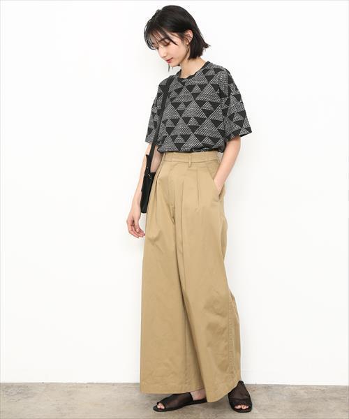 ADAM ET ROPE'（アダムエロペ）の「和紙Ｔシャツ（Tシャツ/カットソー・レディース・ホワイト/ブラック/レッド/スミクロ・FREE）」の6枚目の写真