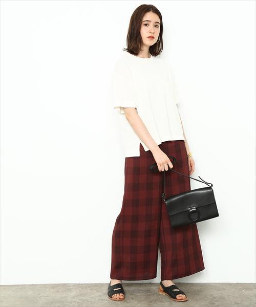 ADAM ET ROPE'（アダムエロペ）の「和紙Ｔシャツ（Tシャツ/カットソー・レディース・ホワイト/ブラック/レッド/スミクロ・FREE）」の7枚目の写真