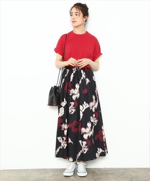 ADAM ET ROPE'（アダムエロペ）の「和紙Ｔシャツ（Tシャツ/カットソー・レディース・ホワイト/ブラック/レッド/スミクロ・FREE）」の8枚目の写真