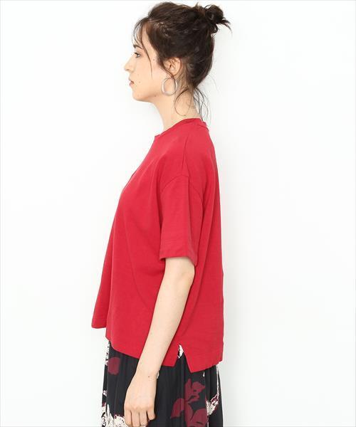 ADAM ET ROPE'（アダムエロペ）の「和紙Ｔシャツ（Tシャツ/カットソー・レディース・ホワイト/ブラック/レッド/スミクロ・FREE）」の9枚目の写真