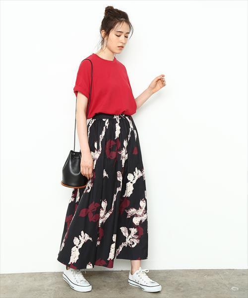 ADAM ET ROPE'（アダムエロペ）の「和紙Ｔシャツ（Tシャツ/カットソー・レディース・ホワイト/ブラック/レッド/スミクロ・FREE）」の19枚目の写真