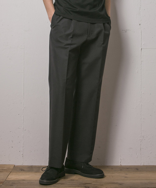 【新品/未使用】FACTOTUM（ファクトタム）フィンクスコットン タックパンツ 新品/未使用】FACTOTUM（ファクトタム）フィンクスコットン タック