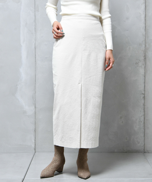 DouDou（ドゥドゥ）の「細コール天タイトスカート（スカート・レディース・オフホワイト/オリーブ/ピンク・36/38）」の22枚目の写真