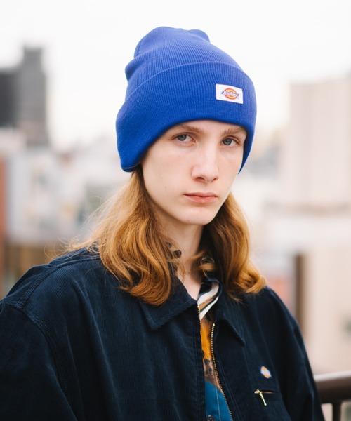 Dickies(ディッキーズ)の「Dickies KNIT WATCH / ディッキーズ オーバルロゴ ピスネーム付 ワッチキャップ(ニットキャップ/ビーニー・メンズ・ブラック/パープル/ネイビー/ブラウン/レッド/イエロー/チャコール/ダークブラウン/ブラック系その他/オレンジ/オフホワイト/カーキ/ブルー/グリーン・FREE)」の10枚目の写真