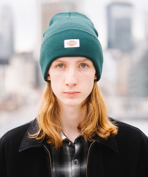 Dickies(ディッキーズ)の「Dickies KNIT WATCH / ディッキーズ オーバルロゴ ピスネーム付 ワッチキャップ(ニットキャップ/ビーニー・メンズ・ブラック/パープル/ネイビー/ブラウン/レッド/イエロー/チャコール/ダークブラウン/ブラック系その他/オレンジ/オフホワイト/カーキ/ブルー/グリーン・FREE)」の8枚目の写真