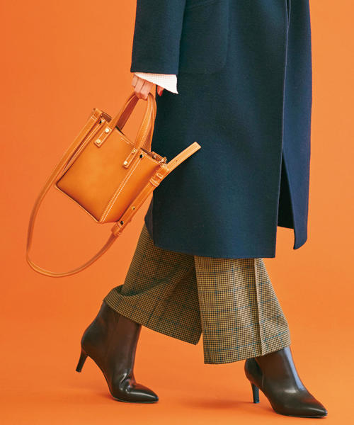 green label relaxing（グリーンレーベルリラクシング）の「KFC MINI BOX 2WAY バッグ（ショルダーバッグ・レディース・ブラウン/オレンジ/ブラック・FREE）」の3枚目の写真