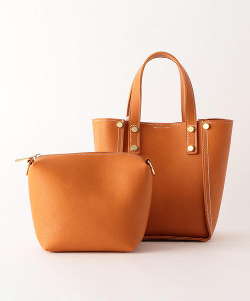 green label relaxing（グリーンレーベルリラクシング）の「KFC MINI BOX 2WAY バッグ（ショルダーバッグ・レディース・ブラウン/オレンジ/ブラック・FREE）」の12枚目の写真