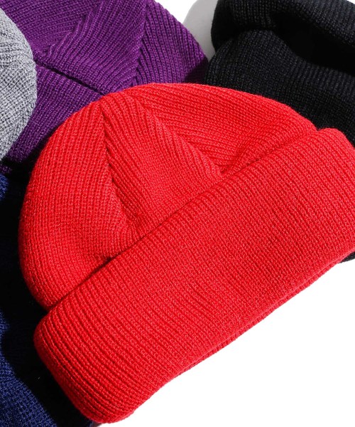 WEGO（ウィゴー）の「WEGO/2WAYロールニットキャップ（ニットキャップ/ビーニー・メンズ・ブラック/パープル/ネイビー/レッド/マスタード/杢グレー/イエロー系その他/オレンジ系その他・FREE）」の7枚目の写真