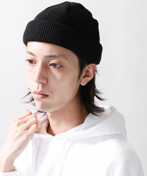 WEGO（ウィゴー）の「WEGO/2WAYロールニットキャップ（ニットキャップ/ビーニー・メンズ・ブラック/パープル/ネイビー/レッド/マスタード/杢グレー/イエロー系その他/オレンジ系その他・FREE）」の12枚目の写真