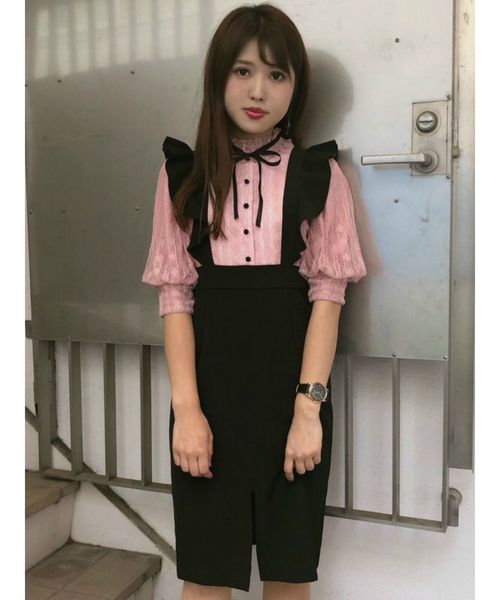 Eatme イートミー の レースドッキングワンピース ワンピース Wear