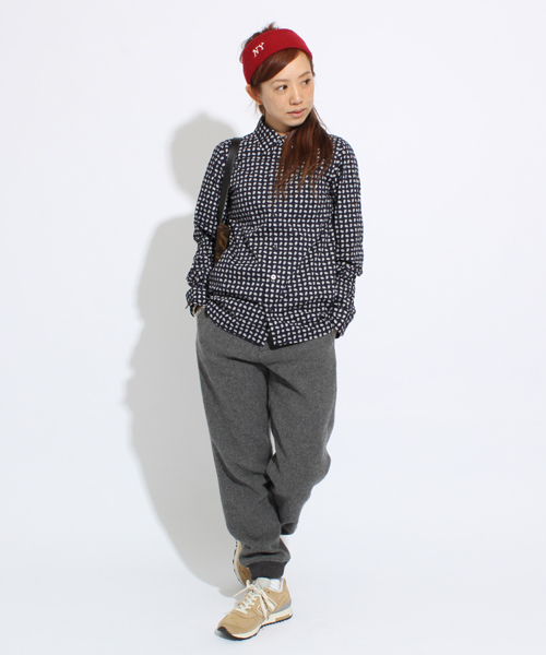 BEAMS BOY（ビームスボーイ）の「BEAMS BOY / プリントレギュラーカラーシャツ（シャツ/ブラウス・レディース・オリーブ/ネイビー・ONE SIZE）」の14枚目の写真