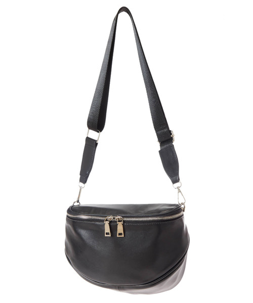 Edit Sheen(エディットシーン)の「ダブルファスナーボディーバッグ(ボディバッグ/ウエストポーチ・レディース・ブラック・FREE)」の2枚目の写真