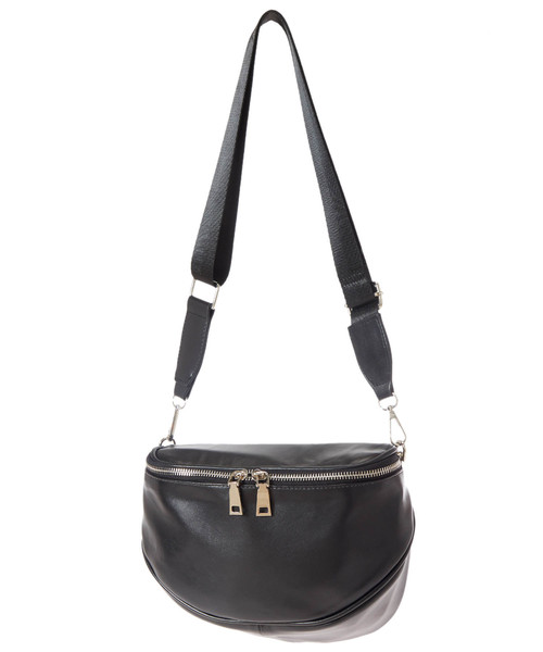 Edit Sheen(エディットシーン)の「ダブルファスナーボディーバッグ(ボディバッグ/ウエストポーチ・レディース・ブラック・FREE)」の7枚目の写真