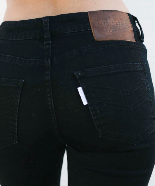ALEXIA STAM（アリシアスタン）の「Arrow Pocket Stretch Black Skinny/スキニーパンツ（デニムパンツ・レディース・ブラック・XS）」の6枚目の写真