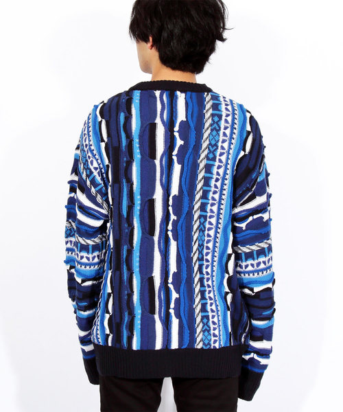 ８(eight)（エイト）の「編み替え ニットセーター マルチニット（ニット/セーター・メンズ・ブラック/ネイビー/マルチ・MEDIUM/LARGE）」の11枚目の写真