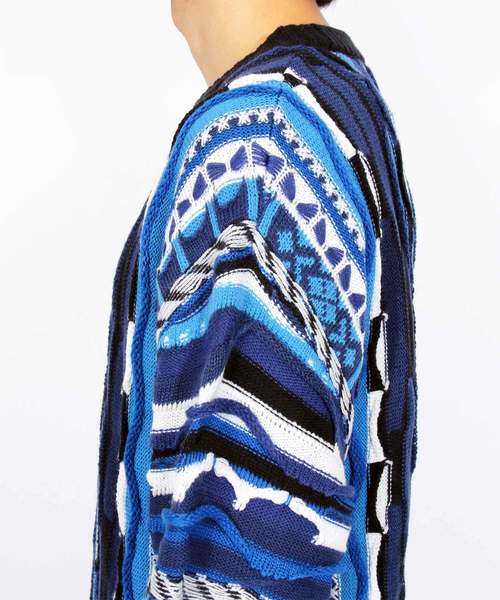 ８(eight)（エイト）の「編み替え ニットセーター マルチニット（ニット/セーター・メンズ・ブラック/ネイビー/マルチ・MEDIUM/LARGE）」の13枚目の写真