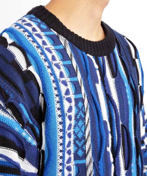 ８(eight)（エイト）の「編み替え ニットセーター マルチニット（ニット/セーター・メンズ・ブラック/ネイビー/マルチ・MEDIUM/LARGE）」の16枚目の写真