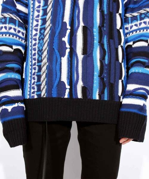 ８(eight)（エイト）の「編み替え ニットセーター マルチニット（ニット/セーター・メンズ・ブラック/ネイビー/マルチ・MEDIUM/LARGE）」の20枚目の写真