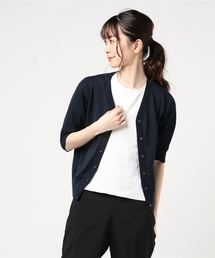 BEAMS LIGHTS | BEAMS LIGHTS / 手洗い可能 アセテート混 16G半袖 カーディガン(カーディガン/ボレロ)