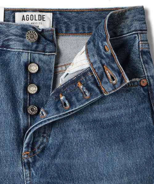 【関税込み】AGOLDE インディゴ Riley ジーンズ AGOLDE Riley Long in Issue - Bliss Boutiques