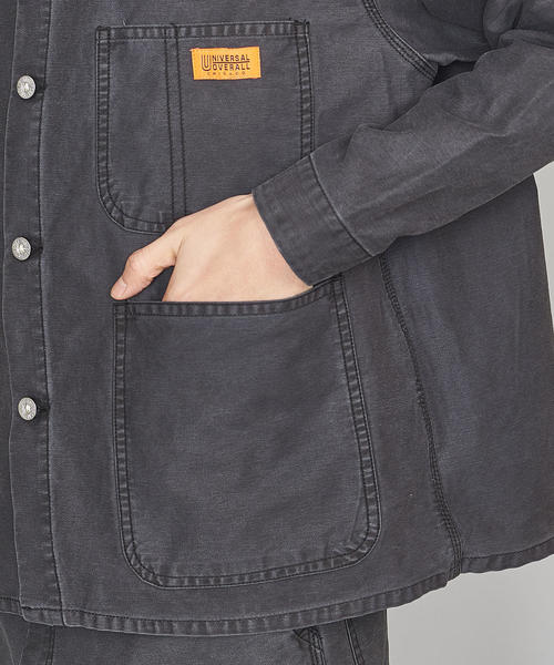 UNIVERSAL OVERALL(ユニバーサルオーバーオール)の「【別注】 <UNIVERSAL OVERALL> MOLE C/A/カバーオール ◆(カバーオール・メンズ・ブラック/ネイビー/ブラウン・MEDIUM/SMALL/LARGE)」の9枚目の写真
