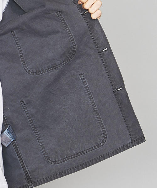 UNIVERSAL OVERALL(ユニバーサルオーバーオール)の「【別注】 <UNIVERSAL OVERALL> MOLE C/A/カバーオール ◆(カバーオール・メンズ・ブラック/ネイビー/ブラウン・MEDIUM/SMALL/LARGE)」の10枚目の写真