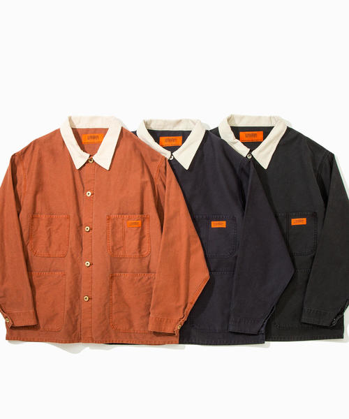 UNIVERSAL OVERALL(ユニバーサルオーバーオール)の「【別注】 <UNIVERSAL OVERALL> MOLE C/A/カバーオール ◆(カバーオール・メンズ・ブラック/ネイビー/ブラウン・MEDIUM/SMALL/LARGE)」の19枚目の写真