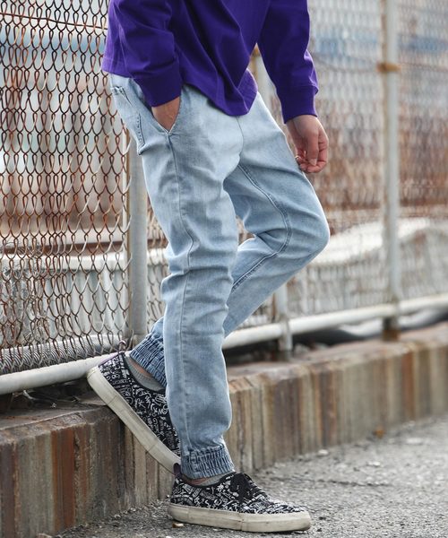 Ressaca（レサーカ）の「デニムジョガーパンツ（デニムパンツ・メンズ・ライトブルー/ブラック/インディゴブルー・M/L/XL）」の3枚目の写真