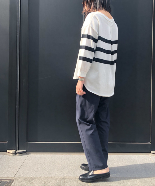 Munich（ミューニック）の「ストレッチトリコットタックテーパードパンツ（その他パンツ・レディース・ネイビー/オリーブ/ナチュラル/キャメル・S/M/XS）」の10枚目の写真