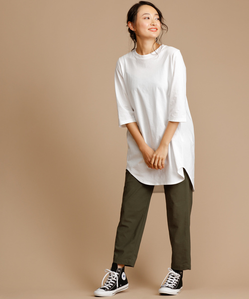 Munich（ミューニック）の「ストレッチトリコットタックテーパードパンツ（その他パンツ・レディース・ネイビー/オリーブ/ナチュラル/キャメル・S/M/XS）」の13枚目の写真