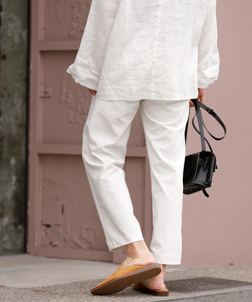 Munich（ミューニック）の「ストレッチトリコットタックテーパードパンツ（その他パンツ・レディース・ネイビー/オリーブ/ナチュラル/キャメル・S/M/XS）」の22枚目の写真