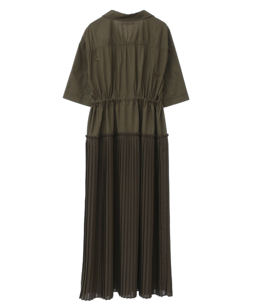 CLANE（クラネ）の「MILITARY LAYER PLEATS OP（ワンピース）」 - WEAR