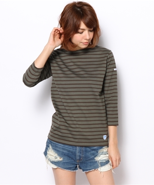 Ray BEAMS(レイビームス)の「ORCIVAL / RC-6882(Tシャツ/カットソー・レディース・ホワイト/グリーン系その他・ONE SIZE)」の1枚目の写真