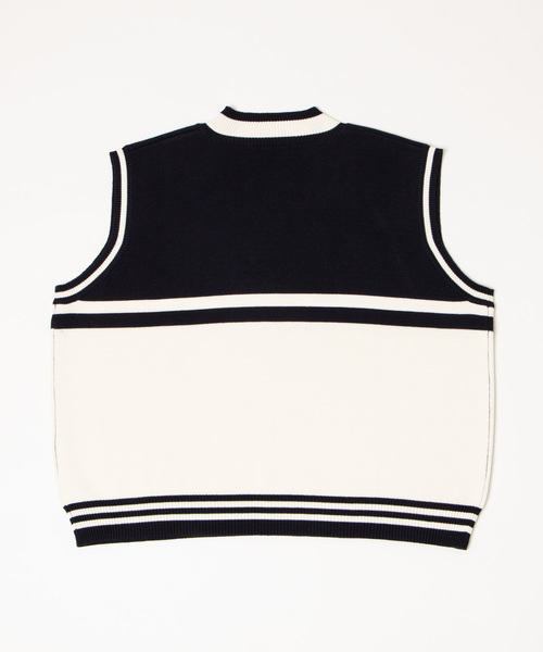 WEGO（ウィゴー）の「WEGO/ミラノリブニットベスト（ベスト・メンズ・ベージュ/ネイビー/グレー・MEDIUM/LARGE）」の9枚目の写真