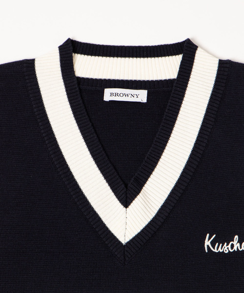 WEGO（ウィゴー）の「WEGO/ミラノリブニットベスト（ベスト・メンズ・ベージュ/ネイビー/グレー・MEDIUM/LARGE）」の10枚目の写真