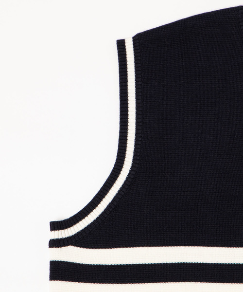 WEGO（ウィゴー）の「WEGO/ミラノリブニットベスト（ベスト・メンズ・ベージュ/ネイビー/グレー・MEDIUM/LARGE）」の11枚目の写真