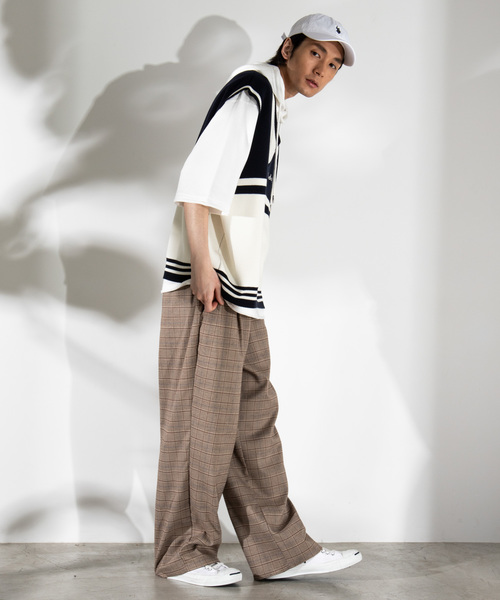 WEGO（ウィゴー）の「WEGO/ミラノリブニットベスト（ベスト・メンズ・ベージュ/ネイビー/グレー・MEDIUM/LARGE）」の17枚目の写真