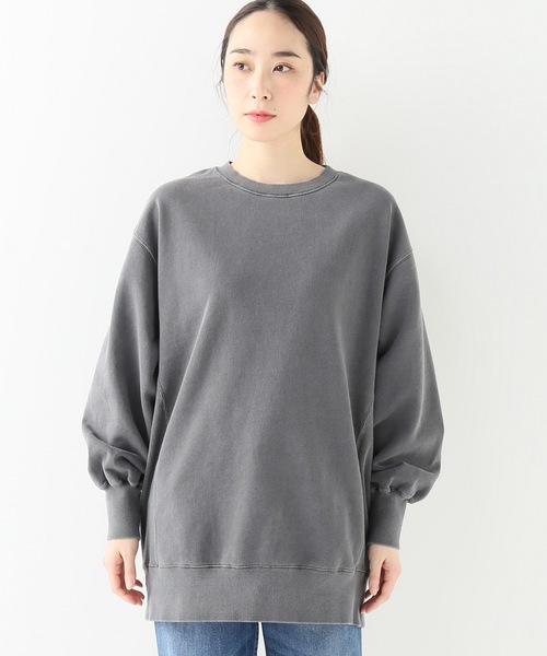 JOINT WORKS(ジョイントワークス)の「オーバーサイズピグメントウラケプルオーバー(Tシャツ/カットソー・レディース・ブラック/ベージュ/サックスブルー・FREE)」の11枚目の写真