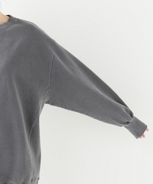 JOINT WORKS(ジョイントワークス)の「オーバーサイズピグメントウラケプルオーバー(Tシャツ/カットソー・レディース・ブラック/ベージュ/サックスブルー・FREE)」の7枚目の写真