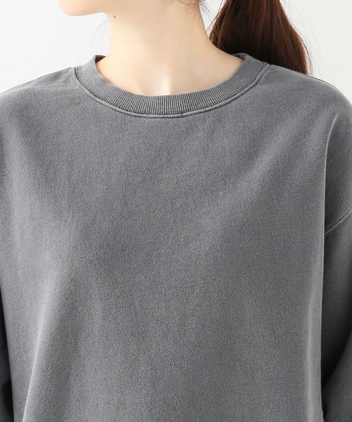 JOINT WORKS(ジョイントワークス)の「オーバーサイズピグメントウラケプルオーバー(Tシャツ/カットソー・レディース・ブラック/ベージュ/サックスブルー・FREE)」の14枚目の写真