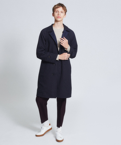 ABAHOUSE（アバハウス）の「【撥水加工】リバーシブル バルカラー コート（ステンカラーコート・メンズ・ベージュ/ネイビー・44/46/48/50）」の18枚目の写真