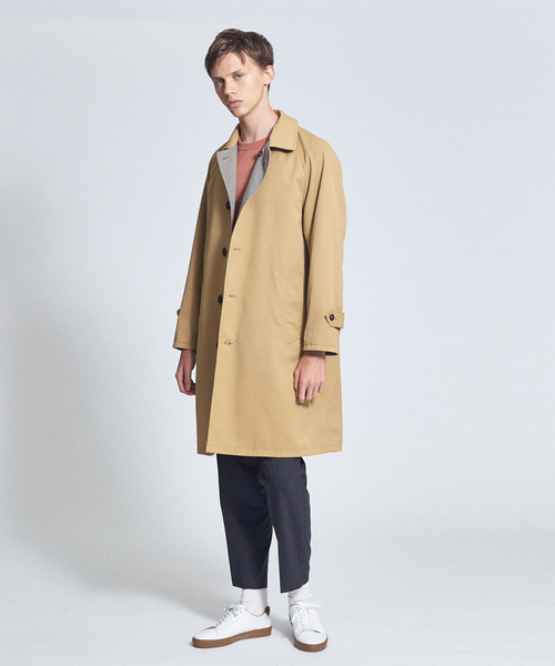 ABAHOUSE（アバハウス）の「【撥水加工】リバーシブル バルカラー コート（ステンカラーコート・メンズ・ベージュ/ネイビー・44/46/48/50）」の9枚目の写真