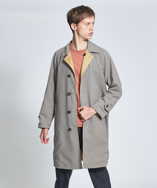 ABAHOUSE（アバハウス）の「【撥水加工】リバーシブル バルカラー コート（ステンカラーコート・メンズ・ベージュ/ネイビー・44/46/48/50）」の10枚目の写真