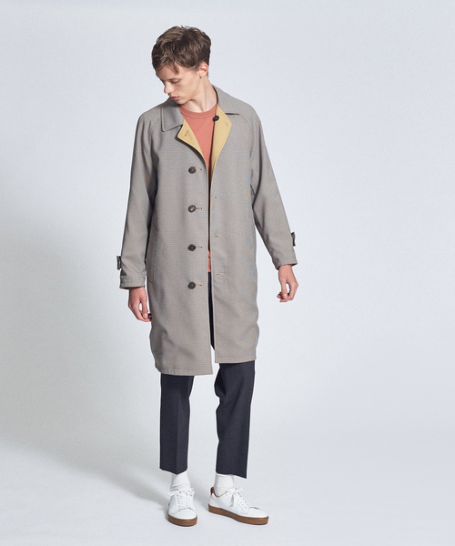 ABAHOUSE（アバハウス）の「【撥水加工】リバーシブル バルカラー コート（ステンカラーコート・メンズ・ベージュ/ネイビー・44/46/48/50）」の11枚目の写真