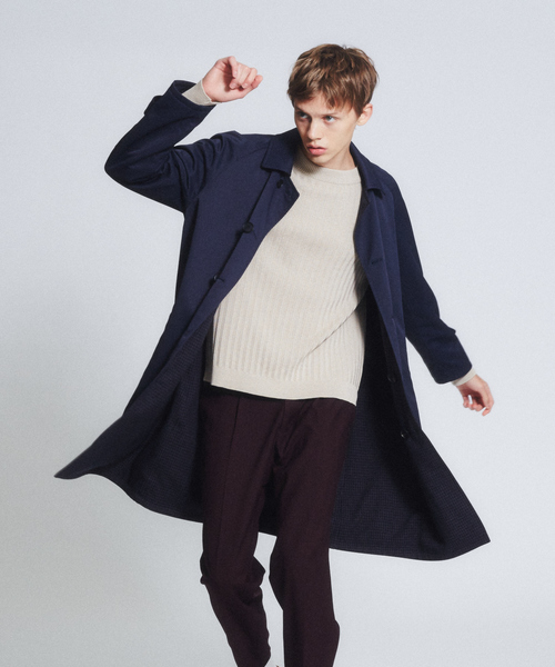 ABAHOUSE（アバハウス）の「【撥水加工】リバーシブル バルカラー コート（ステンカラーコート・メンズ・ベージュ/ネイビー・44/46/48/50）」の5枚目の写真