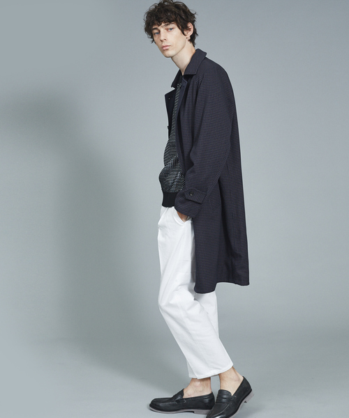 ABAHOUSE（アバハウス）の「【撥水加工】リバーシブル バルカラー コート（ステンカラーコート・メンズ・ベージュ/ネイビー・44/46/48/50）」の6枚目の写真